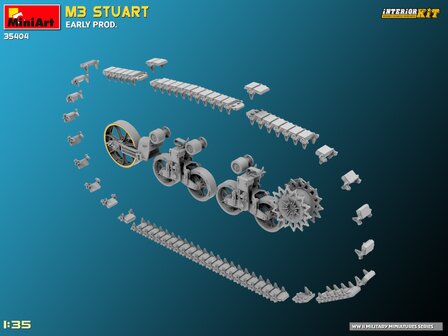 MiniArt 35404 - M3 Stuart Early Prod. Interior Kit - 1:35