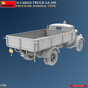 MiniArt 38079 - 3T Cargo Truck 3,6-36S. Pritsche-Normal-Type - 1:35