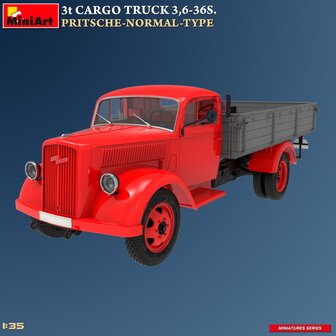 MiniArt 38079 - 3T Cargo Truck 3,6-36S. Pritsche-Normal-Type - 1:35