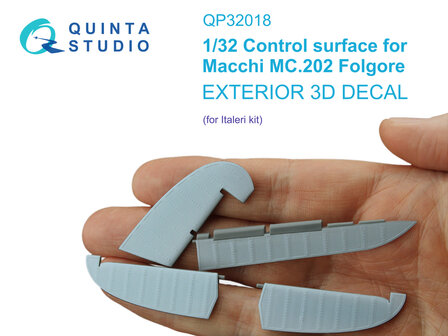 Quinta Studio QP32018 - Control surface for Macchi Mc.202 Folgore (for Italeri kit) - 1:32