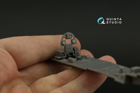 Quinta Studio QDS-48444 - Fairey Gannet AS.1_AS.4 3D-Printed &amp; coloured Interior on decal paper (for Airfix kit) - Small Version - 1:48