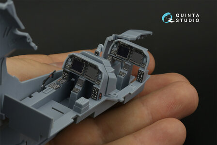 Quinta Studio QDS-35119 - AH-1Z 3D-Printed &amp; coloured Interior on decal paper (for Academy kit) - Small Version - 1:35