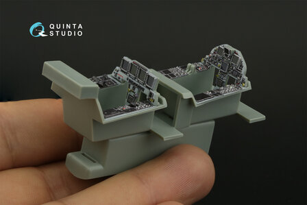 Quinta Studio QDS-48426 - F-15E 3D-Printed &amp; coloured Interior on decal paper (for Academy kit) - Small Version - 1:48