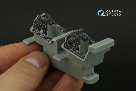 Quinta Studio QDS-48433 - F-15I 3D-Printed &amp; coloured Interior on decal paper (for Academy kit) - Small Version - 1:48