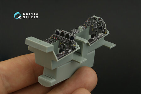 Quinta Studio QDS-48433 - F-15I 3D-Printed &amp; coloured Interior on decal paper (for Academy kit) - Small Version - 1:48