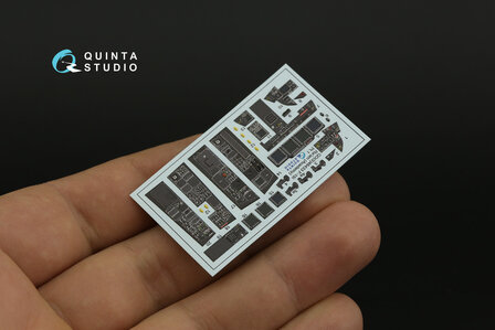 Quinta Studio QDS-48433 - F-15I 3D-Printed &amp; coloured Interior on decal paper (for Academy kit) - Small Version - 1:48