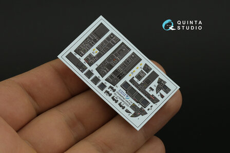 Quinta Studio QDS-48433 - F-15I 3D-Printed &amp; coloured Interior on decal paper (for Academy kit) - Small Version - 1:48