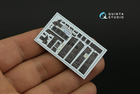 Quinta Studio QDS-48433 - F-15I 3D-Printed &amp; coloured Interior on decal paper (for Academy kit) - Small Version - 1:48