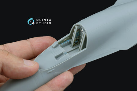 Quinta Studio QD+72157 - Su-34 3D-Printed &amp; coloured Interior on decal paper (for Trumpeter kit) (with 3D-printed resin part) - 1:72