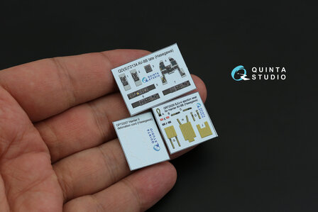 Quinta Studio QD72134 - AV-8B late 3D-Printed &amp; coloured Interior on decal paper (for Hasegawa kit) - 1:72