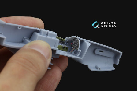 Quinta Studio QD72139 - P-51D early 3D-Printed &amp; coloured Interior on decal paper (for Airfix kit) - 1:72