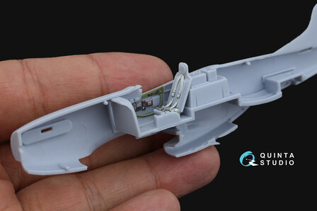 Quinta Studio QD72139 - P-51D early 3D-Printed &amp; coloured Interior on decal paper (for Airfix kit) - 1:72