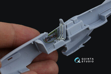 Quinta Studio QD72140 - P-51D late 3D-Printed &amp; coloured Interior on decal paper (for Airfix kit) - 1:72