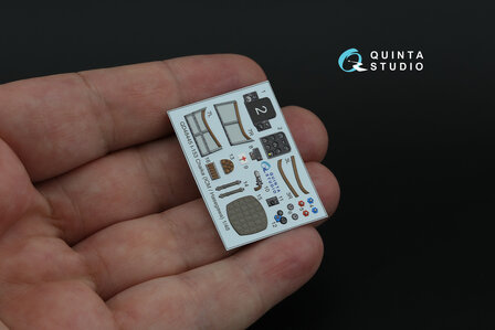 Quinta Studio QD48445 - I-153 3D-Printed &amp; coloured Interior on decal paper (for ICM/Hasegawa kit) - 1:48