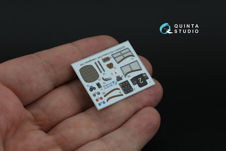 Quinta Studio QD48445 - I-153 3D-Printed &amp; coloured Interior on decal paper (for ICM/Hasegawa kit) - 1:48