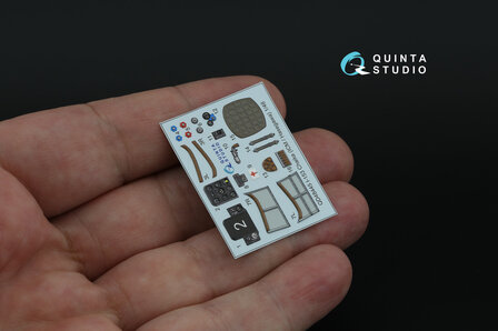 Quinta Studio QD48445 - I-153 3D-Printed &amp; coloured Interior on decal paper (for ICM/Hasegawa kit) - 1:48