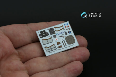 Quinta Studio QD48445 - I-153 3D-Printed &amp; coloured Interior on decal paper (for ICM/Hasegawa kit) - 1:48