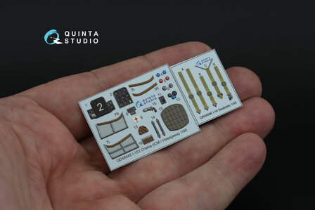 Quinta Studio QD48445 - I-153 3D-Printed &amp; coloured Interior on decal paper (for ICM/Hasegawa kit) - 1:48