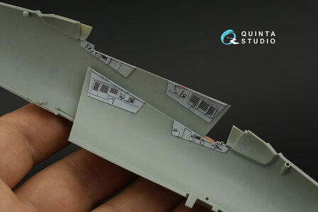 Quinta Studio QD48426 - F-15E 3D-Printed &amp; coloured Interior on decal paper (for Academy kit) - 1:48