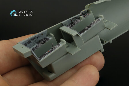 Quinta Studio QD48426 - F-15E 3D-Printed &amp; coloured Interior on decal paper (for Academy kit) - 1:48