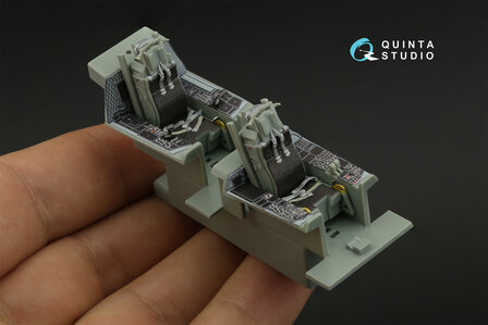 Quinta Studio QD48426 - F-15E 3D-Printed &amp; coloured Interior on decal paper (for Academy kit) - 1:48