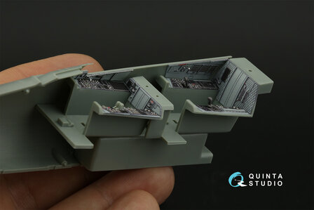 Quinta Studio QD48426 - F-15E 3D-Printed &amp; coloured Interior on decal paper (for Academy kit) - 1:48