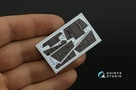 Quinta Studio QD48433 - F-15I 3D-Printed &amp; coloured Interior on decal paper (for Academy kit) - 1:48