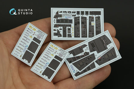 Quinta Studio QD48433 - F-15I 3D-Printed &amp; coloured Interior on decal paper (for Academy kit) - 1:48