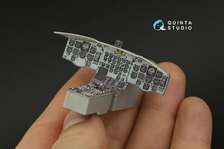 Quinta Studio QD35123 - CH-47A 3D-Printed &amp; coloured Interior on decal paper (for Trumpeter kit) - 1:35