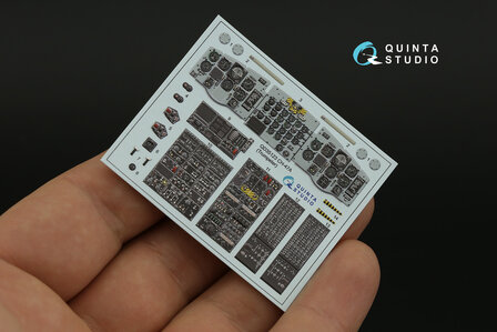 Quinta Studio QD35123 - CH-47A 3D-Printed &amp; coloured Interior on decal paper (for Trumpeter kit) - 1:35