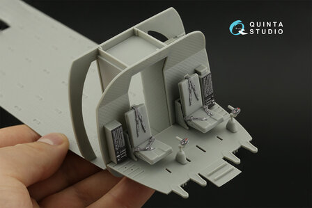 Quinta Studio QD35123 - CH-47A 3D-Printed &amp; coloured Interior on decal paper (for Trumpeter kit) - 1:35