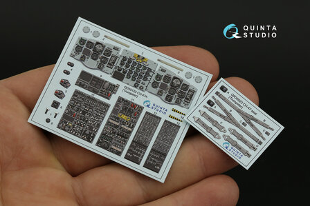 Quinta Studio QD35123 - CH-47A 3D-Printed &amp; coloured Interior on decal paper (for Trumpeter kit) - 1:35