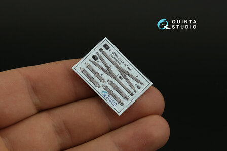 Quinta Studio QD35123 - CH-47A 3D-Printed &amp; coloured Interior on decal paper (for Trumpeter kit) - 1:35