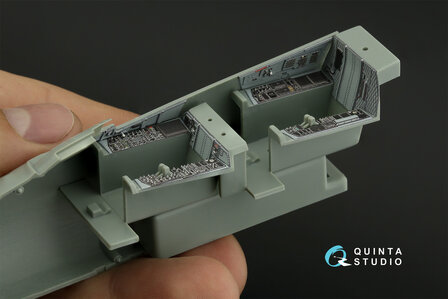 Quinta Studio QD48415 - F-15D 3D-Printed &amp; coloured Interior on decal paper (for Academy kit) - 1:48