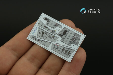 Quinta Studio QD48415 - F-15D 3D-Printed &amp; coloured Interior on decal paper (for Academy kit) - 1:48