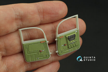 Quinta Studio QD32216 - P-39Q/N Airacobra 3D-Printed &amp; coloured Interior on decal paper (for KittyHawk kit) - 1:32