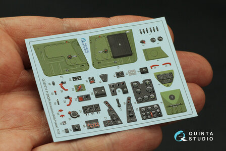 Quinta Studio QD32216 - P-39Q/N Airacobra 3D-Printed &amp; coloured Interior on decal paper (for KittyHawk kit) - 1:32