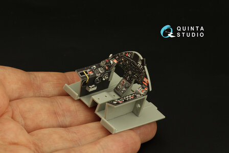 Quinta Studio QD32184 - F8F-2 Bearcat 3D-Printed &amp; coloured Interior on decal paper (for Trumpeter kit) - 1:32