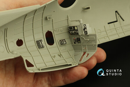 Quinta Studio QD32178 - TBM-3 Avenger 3D-Printed &amp; coloured Interior on decal paper (for Trumpeter kit) - 1:32