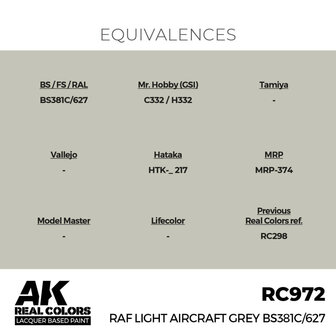 RC972 - RAF Light Aircraft Grey BS381C/627 17ml - [AK Interactive]