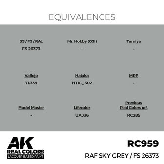 RC959 - RAF Sky Grey / FS 26373 17ml - [AK Interactive]