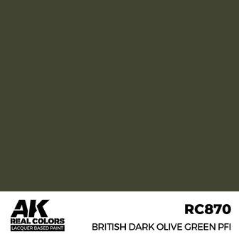 RC870 - British Dark Olive Green PFI 17ml - [AK Interactive]