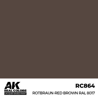 RC864 - Rotbraun-Red Brown RAL 8017 17ml - [AK Interactive]