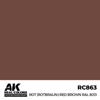 RC863 - Rot (Rotbraun)-Red (Red Brown) RAL 8013 17ml - [AK Interactive]