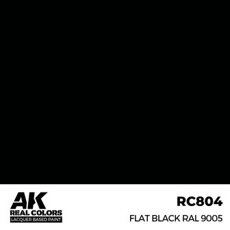 RC804 - Flat Black RAL 9005 17ml - [AK Interactive]