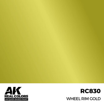 RC830 - Wheel Rim Gold 17ml - [AK Interactive]