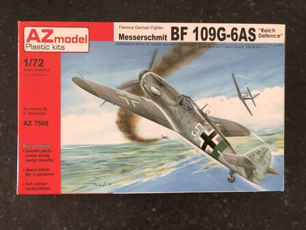 AZ Model AZ7508 - Messerschmitt Bf109G-6AS &quot;Reich defence&quot; - 1:72