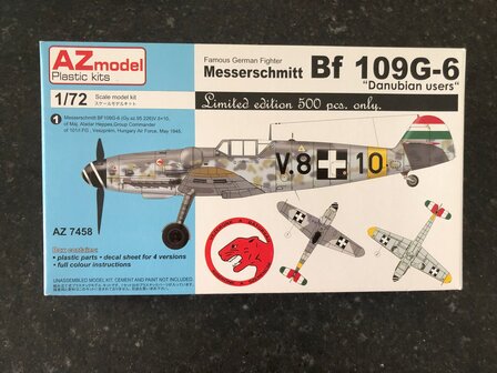 AZ Model AZ7458 - Messerschmitt Bf 109G-6 &quot;Danubian users&quot; - 1:72