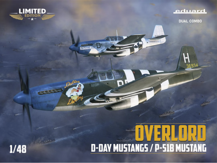 Eduard 11181 - Overlord: D-Day Mustangs P-51B Mustang Dual Combo (Limited Edition) - 1:48