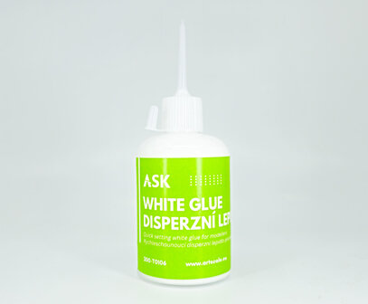 ASK 200-T0106 - ASK White GLue (100g) Quick setting white glue for modellers